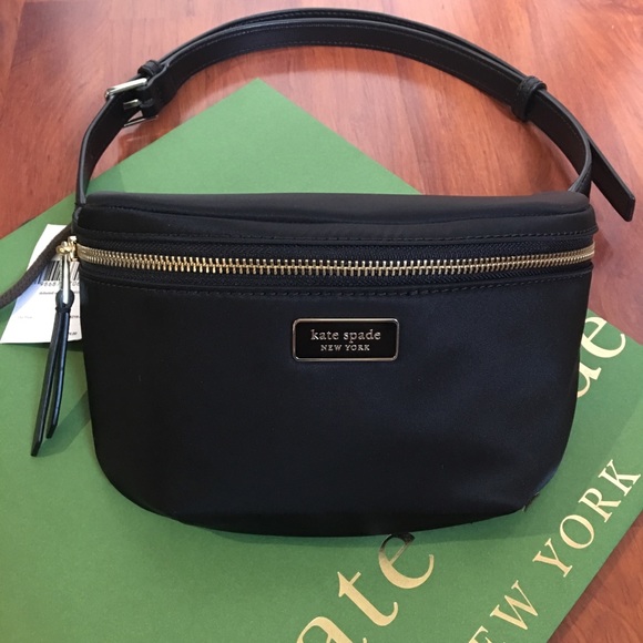 🎁 NWT Kate Spade Black Dawn Belt Bag Fanny Pack - Picture 2 of 8